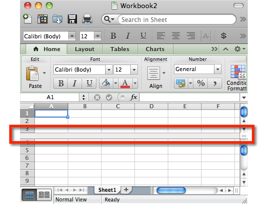 how to freeze panes in excel for mac 2011